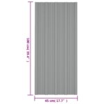 vidaXL Strešný panel 12 pcs Sivá 100 x 45 cm Pozinkovaná oceľ – Obrázok 7