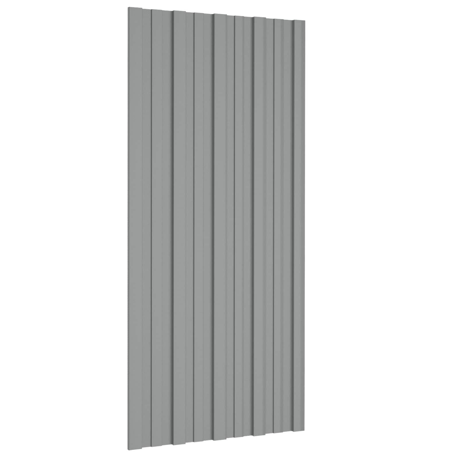 42047124_1.jpg vidaXL Strešný panel 36 pcs Sivá 100 x 45 cm Pozinkovaná oceľ – Obrázok 1