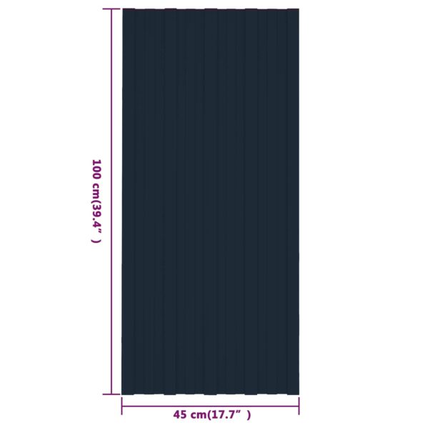 vidaXL Strešný panel 36 pcs Antracitová 100 x 45 cm Pozinkovaná oceľ – Obrázok 7