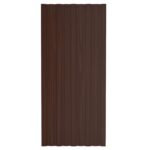 vidaXL Strešný panel 36 pcs Hnedá 100 x 45 cm Pozinkovaná oceľ – Obrázok 3