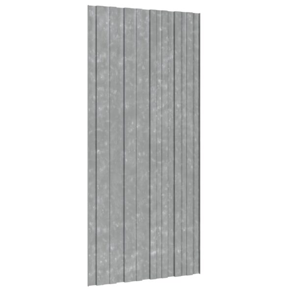 vidaXL Strešný panel 12 pcs Strieborná 100 x 45 cm Pozinkovaná oceľ – Obrázok 5