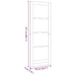 vidaXL Vnútorné dvere Biela 78 x 211 cm Preglejka – Obrázok 8