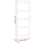 vidaXL Vnútorné dvere Biela 83 x 211 cm Preglejka – Obrázok 8