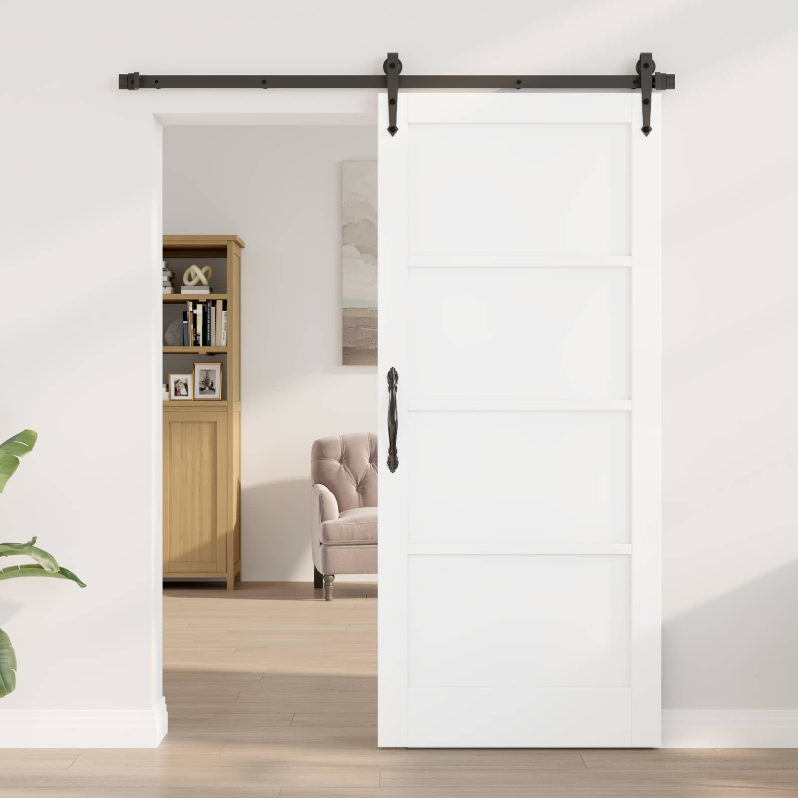 42052396_1.jpg vidaXL Vnútorné dvere Biela 86 x 198,5 cm Preglejka – Obrázok 1