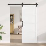 vidaXL Vnútorné dvere Biela 86 x 211 cm Preglejka