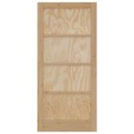 vidaXL Vnútorné dvere Prírodná 93 x 202 cm Preglejka – Obrázok 4