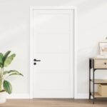 vidaXL Vnútorné dvere Biela 93 x 202 cm Preglejka – Obrázok 3