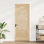 vidaXL Vnútorné dvere Prírodná 93 x 211 cm Preglejka – Obrázok 3