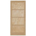 vidaXL Vnútorné dvere Prírodná 93 x 211 cm Preglejka – Obrázok 4
