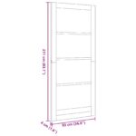 vidaXL Vnútorné dvere Prírodná 93 x 211 cm Preglejka – Obrázok 8