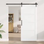 vidaXL Vnútorné dvere Biela 93 x 211 cm Preglejka