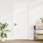 vidaXL Vnútorné dvere Biela 93 x 232 cm Preglejka – Obrázok 3