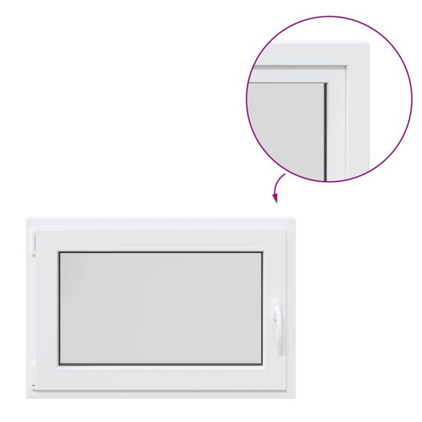 Podkrovné okno RISOR 90 x 70 cm PVC a sklo Biela – Obrázok 8
