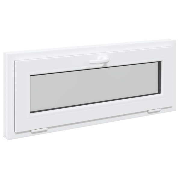 vidaXL Podkrovné okno RISOR 100 x 40 cm PVC a sklo Biela – Obrázok 2