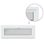 vidaXL Podkrovné okno RISOR 100 x 40 cm PVC a sklo Biela – Obrázok 8