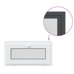 vidaXL Podkrovné okno RISOR 80 x 40 cm PVC a sklo Antracitová – Obrázok 8
