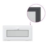 vidaXL Podkrovné okno RISOR 80 x 40 cm PVC a sklo Antracitová – Obrázok 8