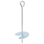 vidaXL Zemný kotviaci predmet 2 pcs Strieborná Ø10 x 30 cm