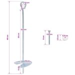 vidaXL Zemný kotviaci predmet 10 pcs Strieborná Ø10 x 40 cm – Obrázok 7