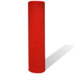 vidaXL Koberec Červená 1 x 20 m Polyester – Obrázok 2