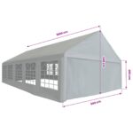 vidaXL Tkanina stanu bez rámu Biely 10 x 5 m PE – Obrázok 7