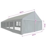 vidaXL Tkanina stanu bez rámu Biely 12 x 6 m PE – Obrázok 7