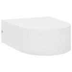 vidaXL Vonkajšie nástenné svietidlá 2 ks 11 W biele okrúhle – Obrázok 6