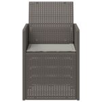 vidaXL Záhradné jedálenské stoličky 2 pcs Svetlosivá PP – Obrázok 5