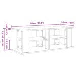 vidaXL Stojan na televízor Biela 96 x 35 x 33,5 cm – Obrázok 9