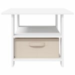 vidaXL Konferenčný stolík Biela 77 x 55 x 42 cm Kompozitné drevo – Obrázok 6