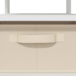 vidaXL Konferenčný stolík Biela 77 x 55 x 42 cm Kompozitné drevo – Obrázok 9