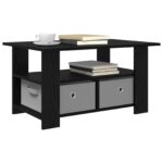 vidaXL Konferenčný stolík Čierny dub 77 x 55 x 42 cm Kompozitné drevo – Obrázok 3
