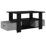 vidaXL Konferenčný stolík Čierny dub 77 x 55 x 42 cm Kompozitné drevo – Obrázok 4