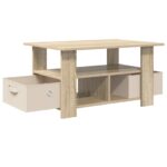 vidaXL Konferenčný stolík Sonoma dub 77 x 55 x 42 cm Kompozitné drevo – Obrázok 4