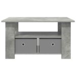 vidaXL Konferenčný stolík so zásuvkou Betónová šedá 77 x 55 x 42 cm – Obrázok 5