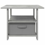 vidaXL Konferenčný stolík so zásuvkou Betónová šedá 77 x 55 x 42 cm – Obrázok 6
