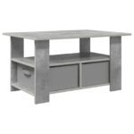 vidaXL Konferenčný stolík so zásuvkou Betónová šedá 77 x 55 x 42 cm – Obrázok 7