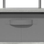 vidaXL Konferenčný stolík so zásuvkou Betónová šedá 77 x 55 x 42 cm – Obrázok 9