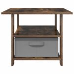 vidaXL Konferenčný stolík Dymová dub 77 x 55 x 42 cm Kompozitné drevo – Obrázok 6