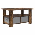 vidaXL Konferenčný stolík Dymová dub 77 x 55 x 42 cm Kompozitné drevo – Obrázok 7