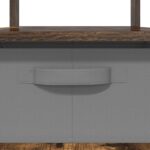 vidaXL Konferenčný stolík Dymová dub 77 x 55 x 42 cm Kompozitné drevo – Obrázok 9