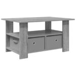 vidaXL Konferenčný stolík Sivý Sonoma 77 x 55 x 42 cm Kompozitné drevo – Obrázok 2