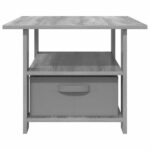 vidaXL Konferenčný stolík Sivý Sonoma 77 x 55 x 42 cm Kompozitné drevo – Obrázok 6