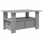 vidaXL Konferenčný stolík Sivý Sonoma 77 x 55 x 42 cm Kompozitné drevo – Obrázok 7