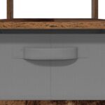 vidaXL Konferenčný stolík Staré drevo 77 x 55 x 42 cm Kompozitné drevo – Obrázok 9