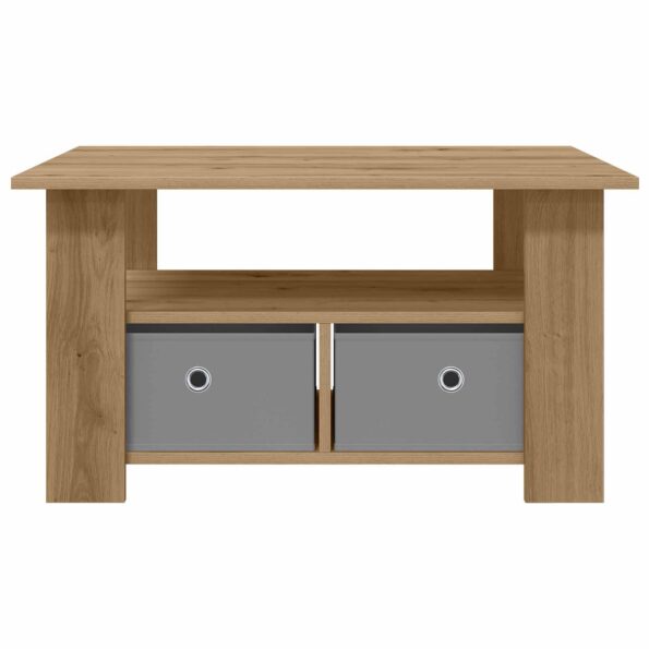 vidaXL Konferenčný stolík so zásuvkou Remeselný dub 77 x 55 x 42 cm – Obrázok 5
