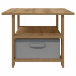 vidaXL Konferenčný stolík so zásuvkou Remeselný dub 77 x 55 x 42 cm – Obrázok 6