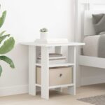 vidaXL Nočný stolík 2 pcs Biela 41 x 40 x 45 cm Kompozitné drevo – Obrázok 4