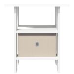vidaXL Nočný stolík 2 pcs Biela 41 x 40 x 45 cm Kompozitné drevo – Obrázok 6