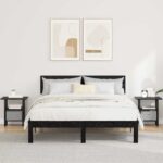vidaXL Nočný stolík 2 pcs Čierny dub 41 x 40 x 45 cm Kompozitné drevo